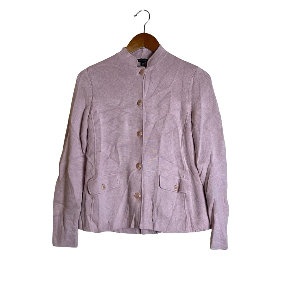 Talbots light‎ pink cotton blend cardigan. Size xs